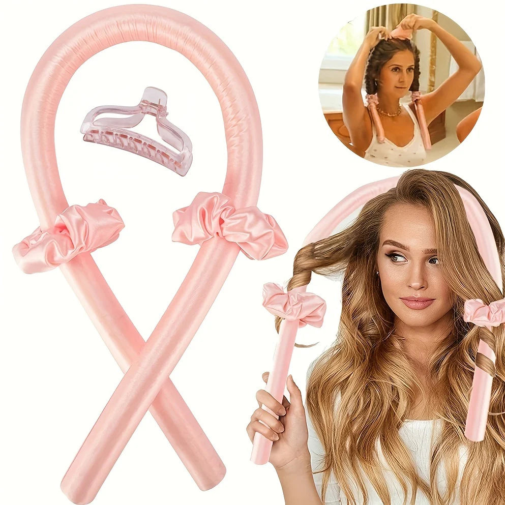 4 Pcs Heatless Curling Rod Headbands Hair Roller Set