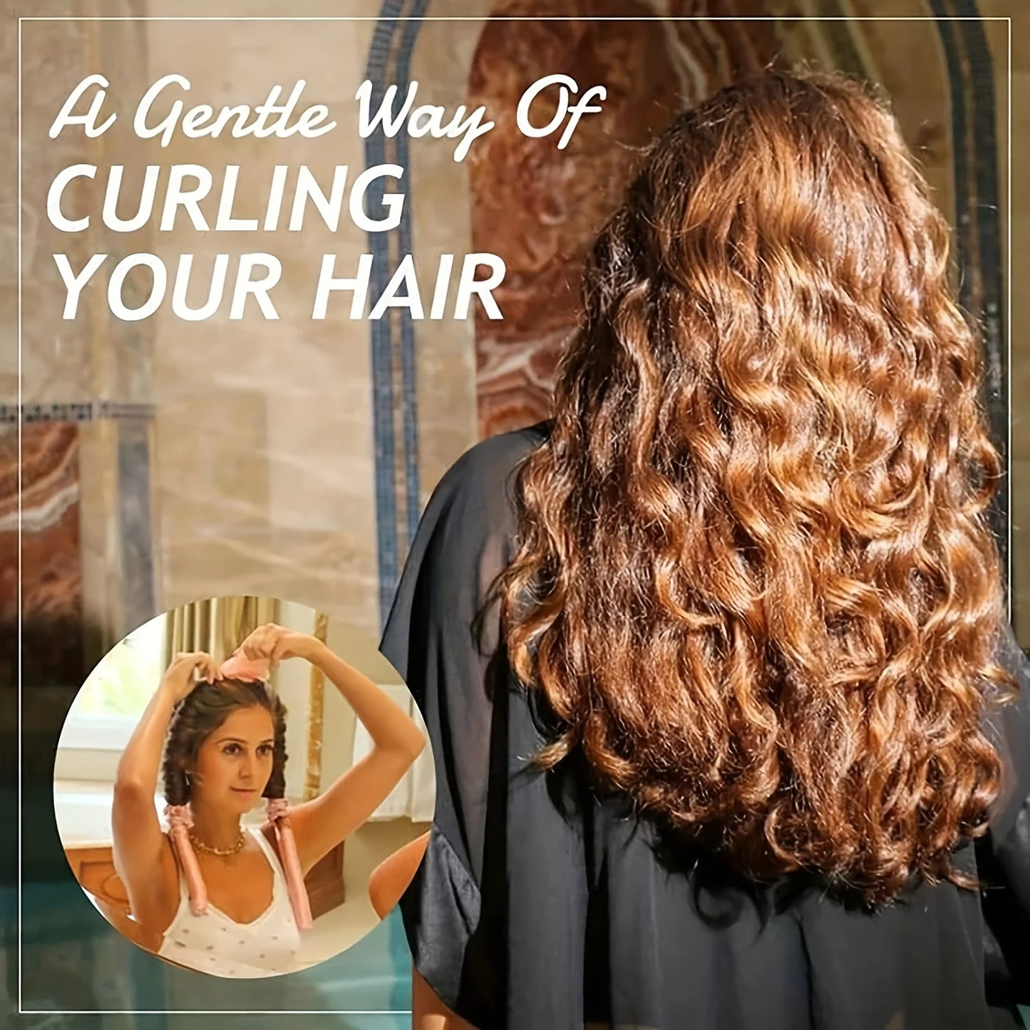 4 Pcs Heatless Curling Rod Headbands Hair Roller Set