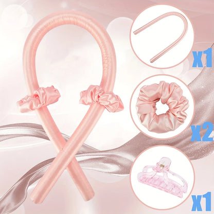 4 Pcs Heatless Curling Rod Headbands Hair Roller Set